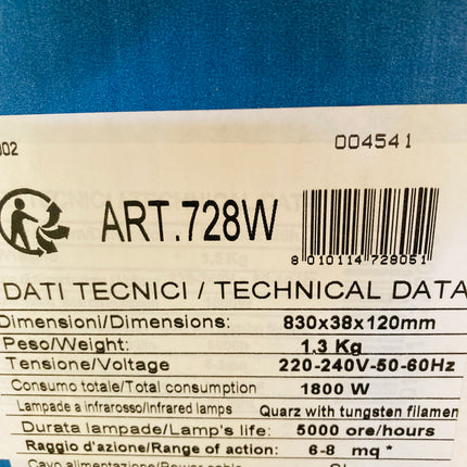 Etiqueta Moel 728W