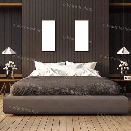 Calefacción por infrarrojos Welltherm PB0260 en la pared del dormitorio
