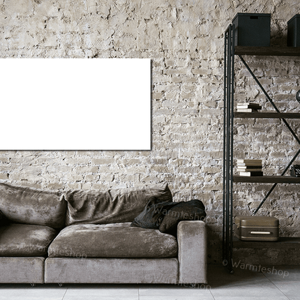 Calefacción por infrarrojos Welltherm PB1100 en la pared del salón