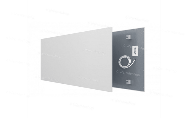 1250 watt Ecaros infrarood paneel, biedt krachtige en efficiënte verwarming met een stijlvol ontwerp.