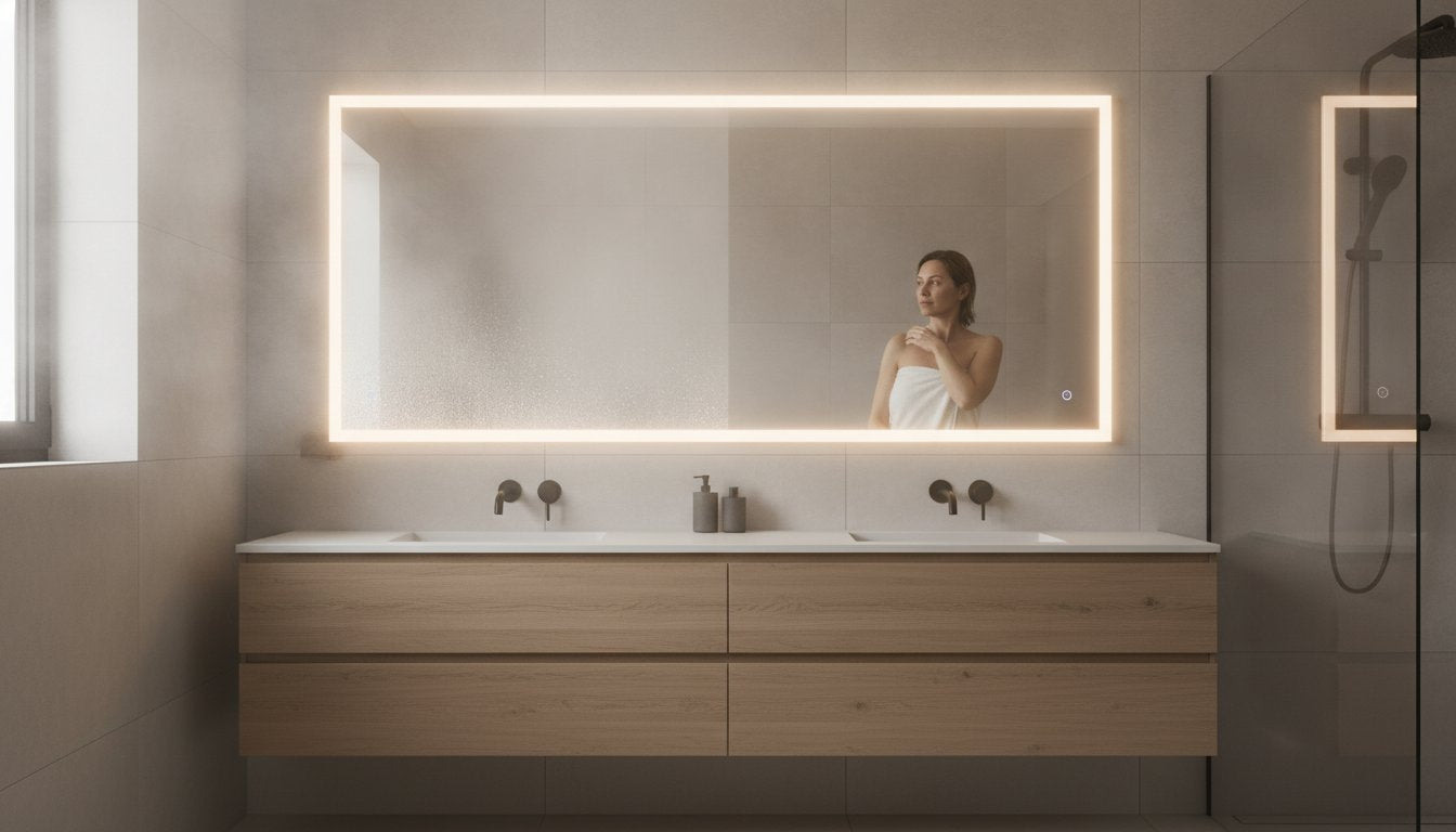 Miroir de salle de bain antibuée : comment choisir la meilleure solution pour une vision claire