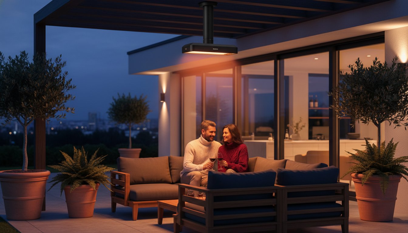 Hanging patio heater: the complete guide to an atmospheric terrace in 2026