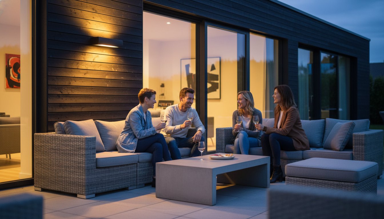 Chauffage de terrasse avec éclairage : le guide ultime pour votre espace extérieur en 2026