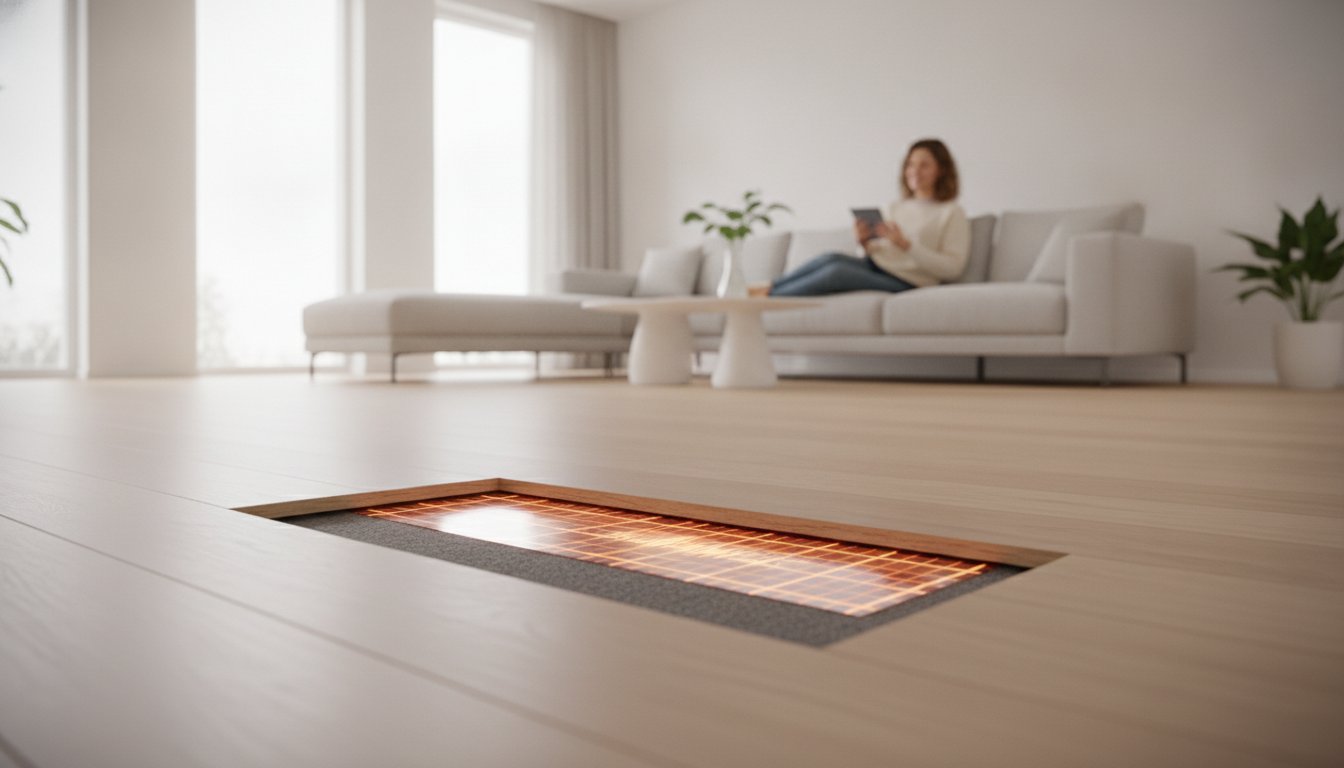 Infrared underfloor heating under laminate: the guide for 2026
