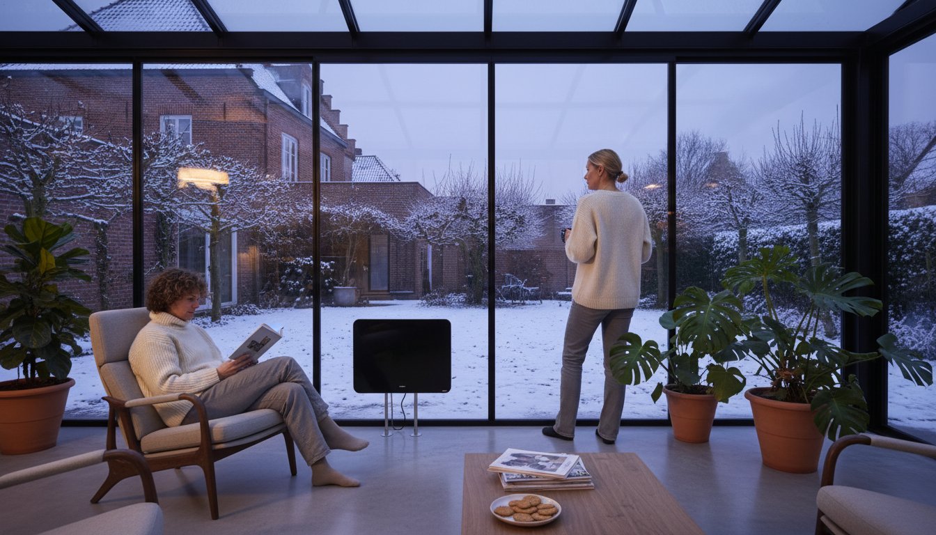 Serre verwarmen in de winter: Van ijskoude glazen kast naar warme wintertuin