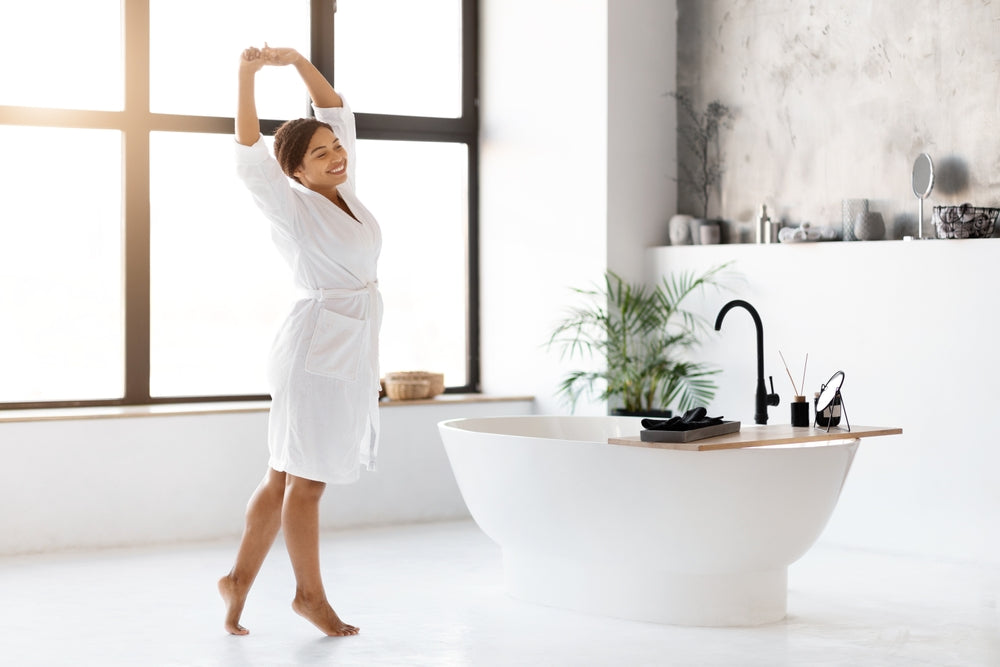 Badezimmer mit Infrarotheizung