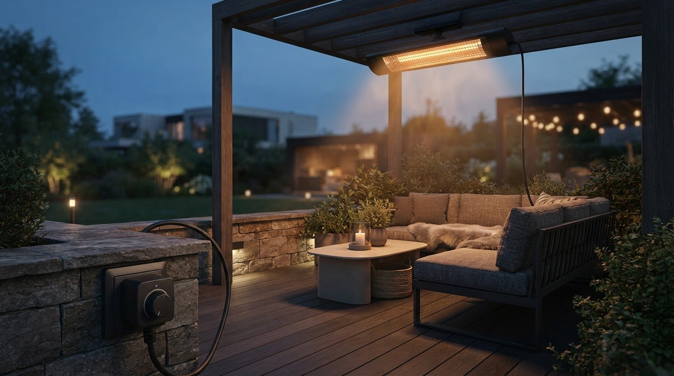 Dimmer voor terrasverwarmer kiezen op merk en vermogen