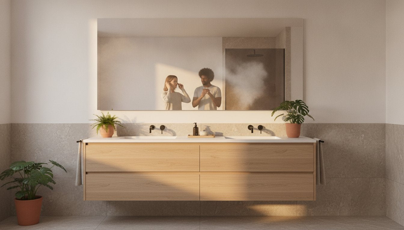 Een badkamer spiegel anti condens 120 cm kiezen: de ultieme koopgids voor 2026