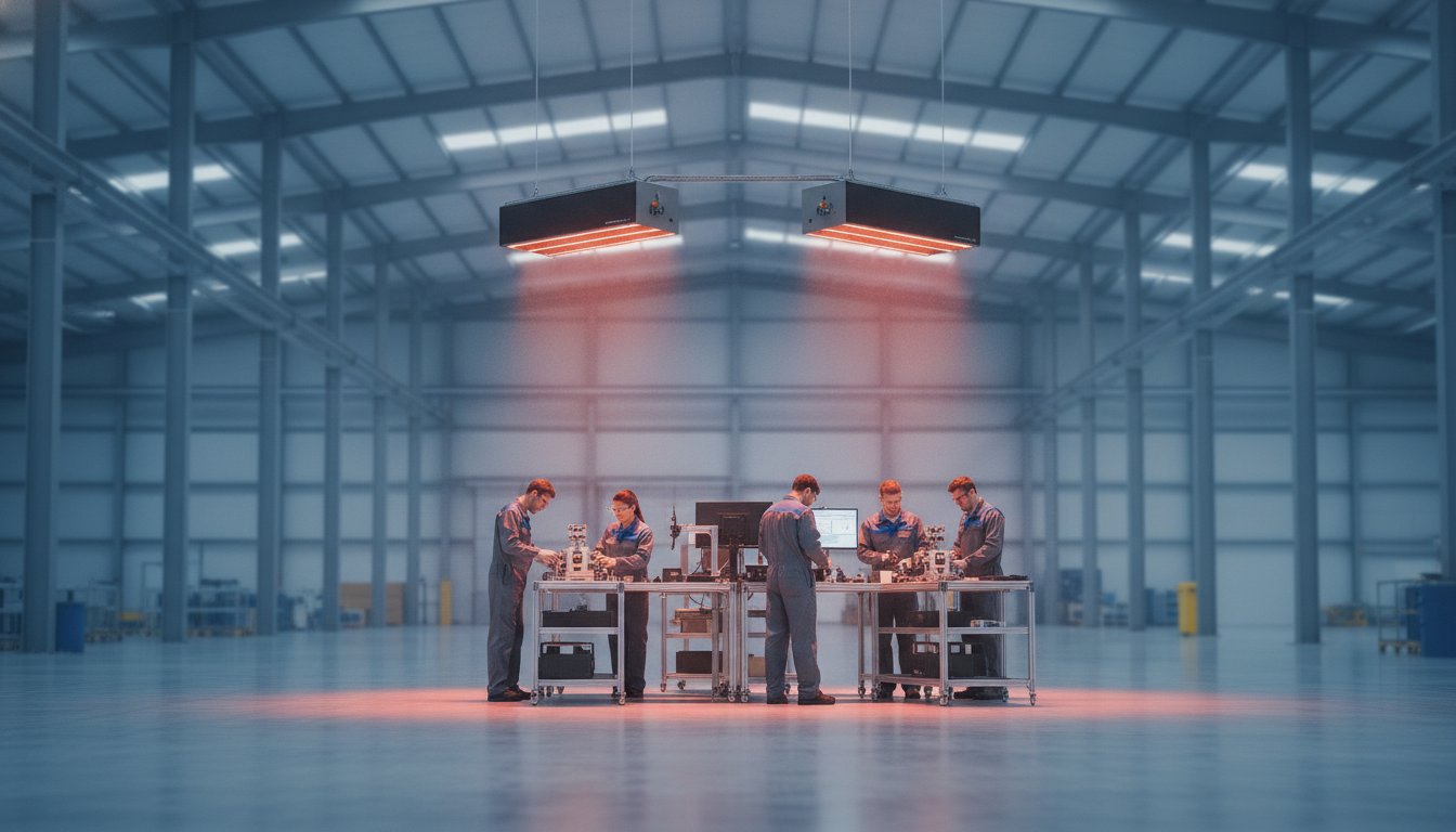 Industriële infrarood verwarming: de complete gids voor grote ruimtes in 2026