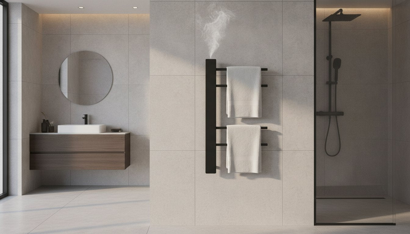 Infrarood handdoekdroger installeren: luxe en warmte in je badkamer