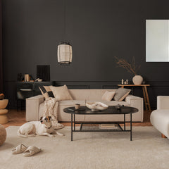 infrarood paneel aan de wand gemonteerd in een woonkamer - warmteshop