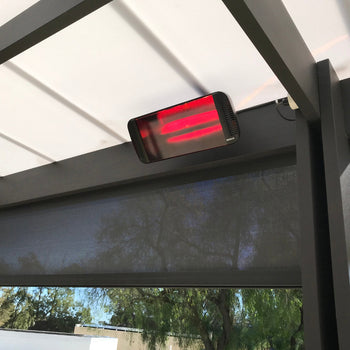 Veranda e pool house con riscaldamento a infrarossi