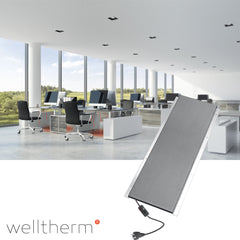 infrarood verwarming bij bureau - warmteshop