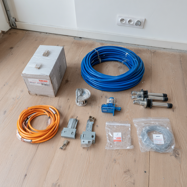 Losse onderdelen vloerverwarming folie voor een complete installatie