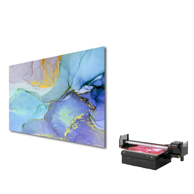 600 watt infrared panel with abstract print, provides efficient heating and an artistic, modern design.