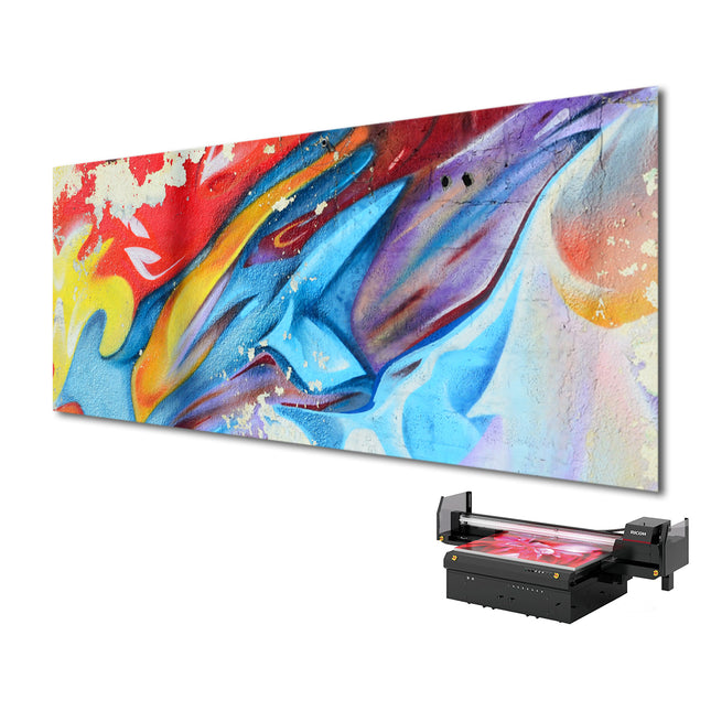 Ecaros 1000 watt infrared heater with print, combines powerful heating with a stylish design.