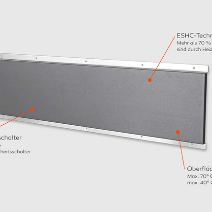 Bureauverwarming ST0100 - 100 Watt met dimmer