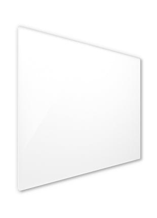 600 watt infrarood paneel van ECAROS in wit satijn uitvoering, elegante en efficiënte verwarming voor elke ruimte.