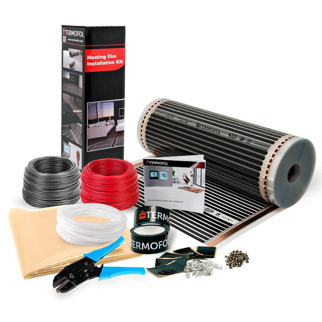 Elektrische vloerverwarming 150 Watt per m² thermostaat WIFI wit knoppen elektrisch TWIN-technologie JWS verschillende maten, grootte (m²): 3,5 m² Elektrische vloerverwarming 150 Watt per m² thermostaat WIFI wit knoppen elektrisch TWIN-technologie JWS verschillende maten, grootte (m²): 3,5 m²