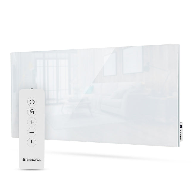 Termofol GW700 White glass infrared panel