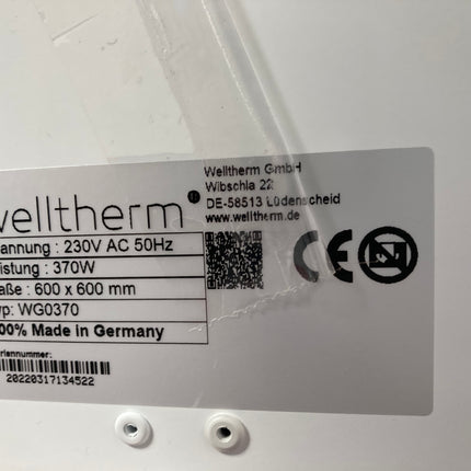 Baskılı Welltherm Cam Kızılötesi Panel - 400 Watt Outlet