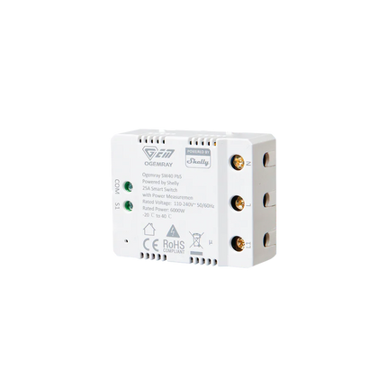 Ogemray Smart Relay 25A – Zware slimme relais met energie­meting