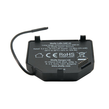 Shelly LoRa Add-on – Langeafstandscommunicatie voor Shelly Gen3 & Gen4