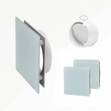 Sunshower Ventilatieroosters Set (2 stuks) – Wit - 13 x 13 cm