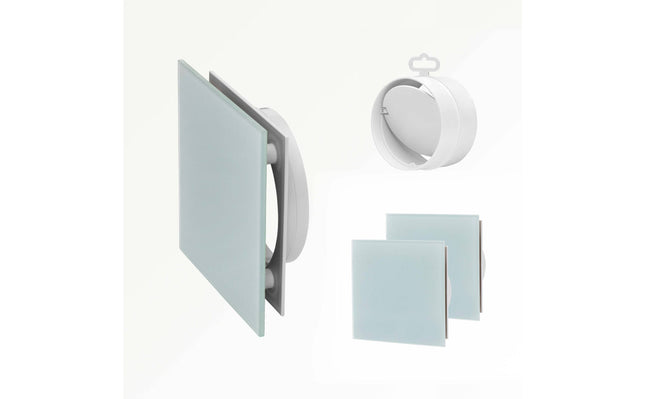 Sunshower Ventilatieroosters Set (2 stuks) – Wit - 13 x 13 cm