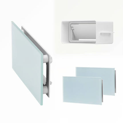 Sunshower Ventilatieroosters Set (2 stuks) – Wit - 15 x 9 cm