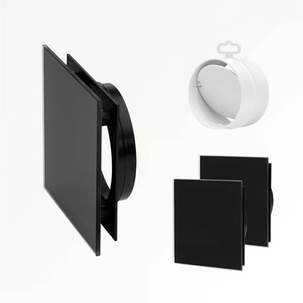 Sunshower Ventilatieroosters Set (2 stuks) – Zwart- 13 x 13 cm (kopie)