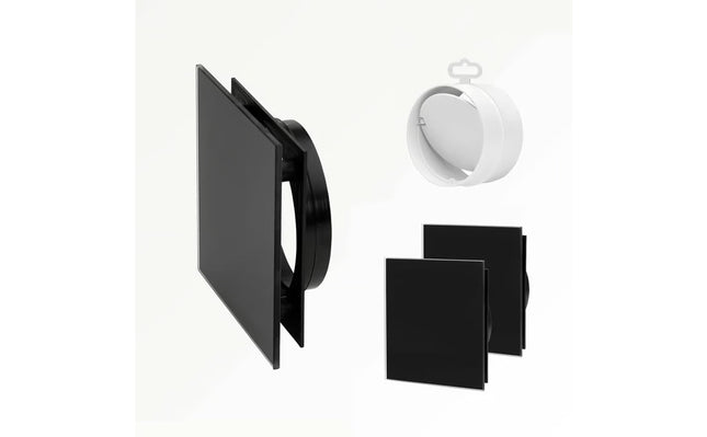 Sunshower Ventilatieroosters Set (2 stuks) – Zwart- 13 x 13 cm (kopie)