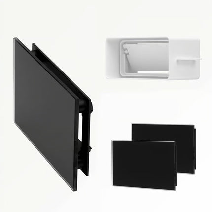 Sunshower Ventilatieroosters Set (2 stuks) – Zwart- 15 x 9 cm