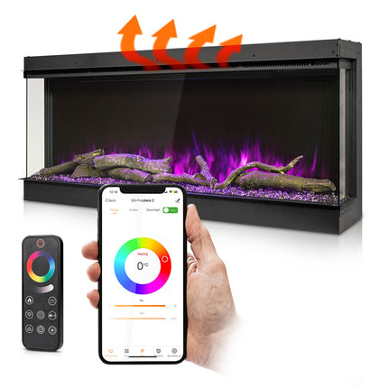 Termofol 3S electric fireplace - Built-in model