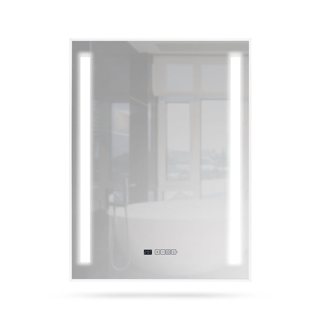 TF-LG400 Miroir infrarouge avec éclairage LED et thermostat intégré.