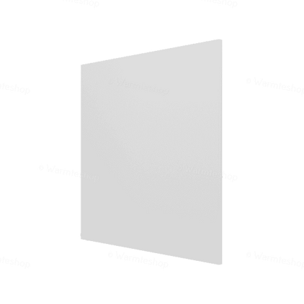 Voorkant van een 400 watt infrarood paneel, toont het stijlvolle en slanke ontwerp voor efficiënte verwarming.