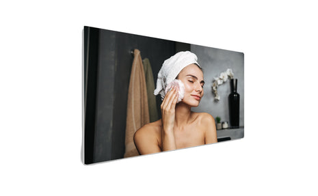 Ecaros Infrared panel white satin glass - 1000 Watt
